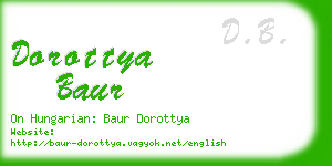dorottya baur business card
